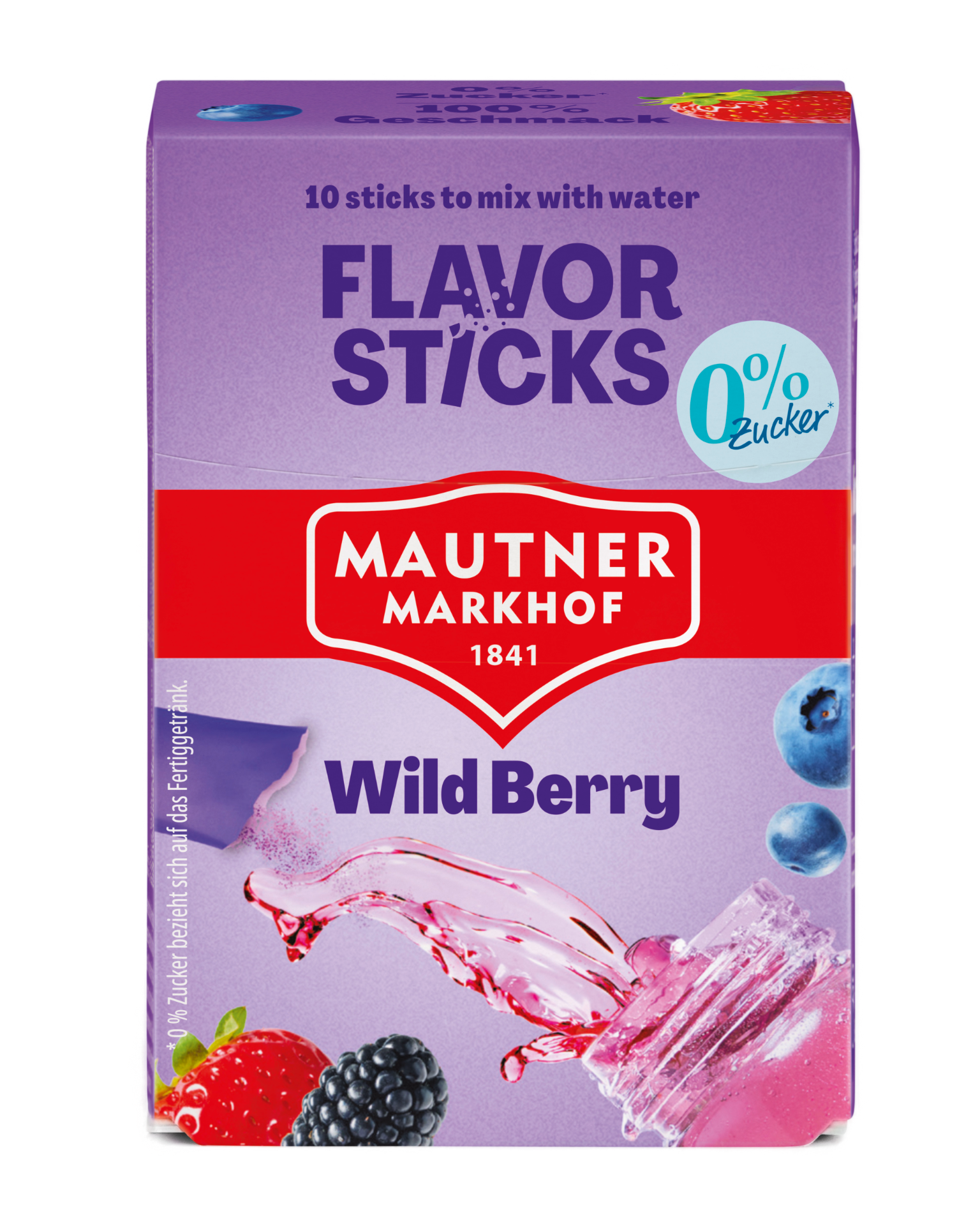 Mautner Markhof Flavor Sticks Wild Berry 0% Zucker (10 x 2.6g)
