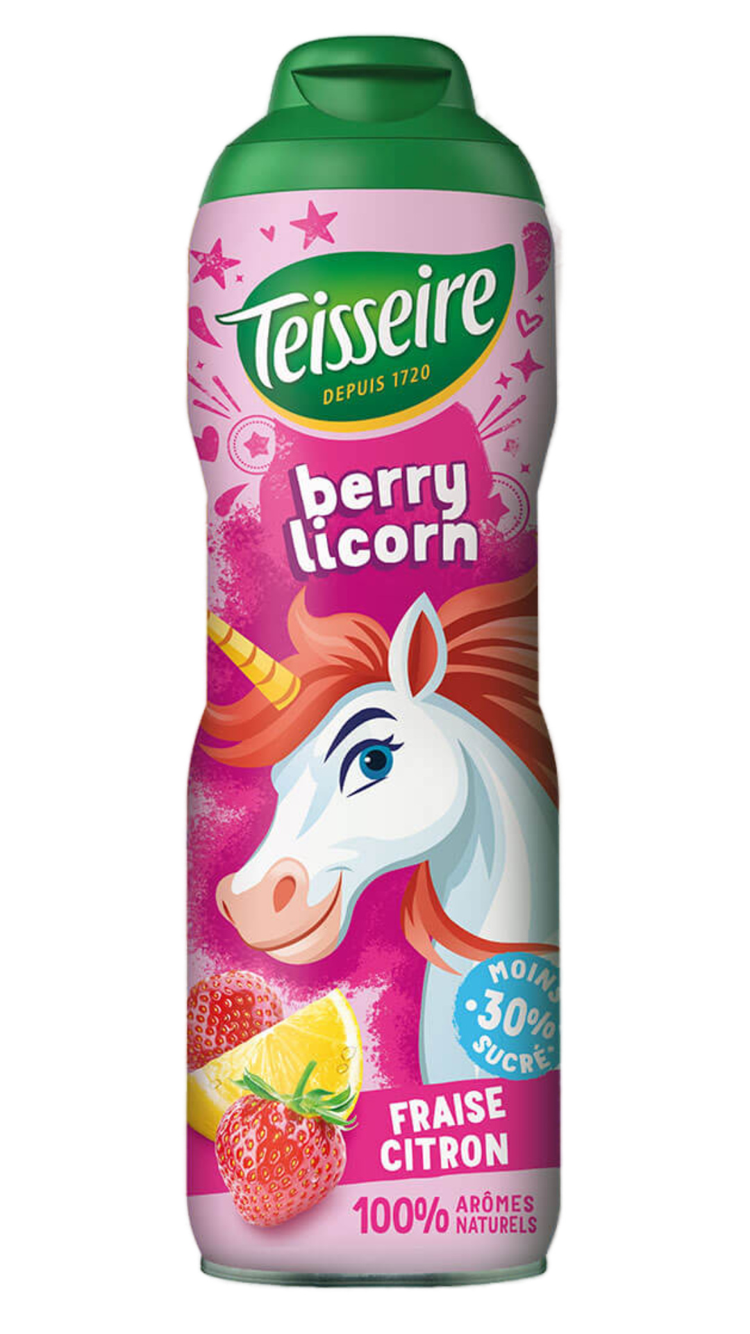 Teisseire Sirup Berry Licorn – Erdbeere-Zitrone