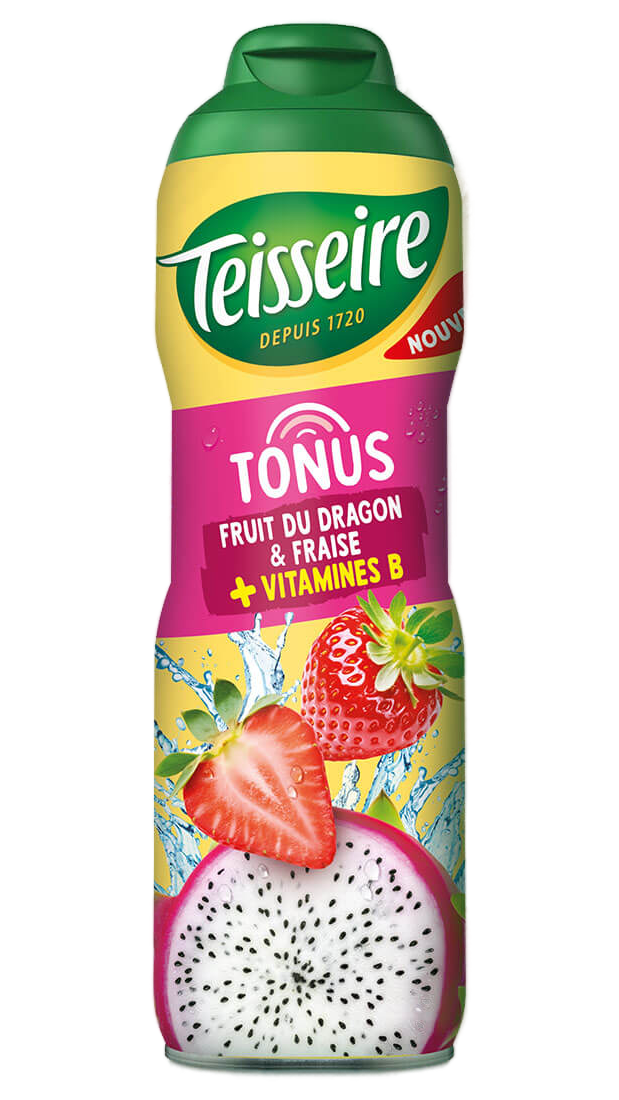 Teisseire Sirup Tonus Drachenfrucht Erdbeer + Vitamin B