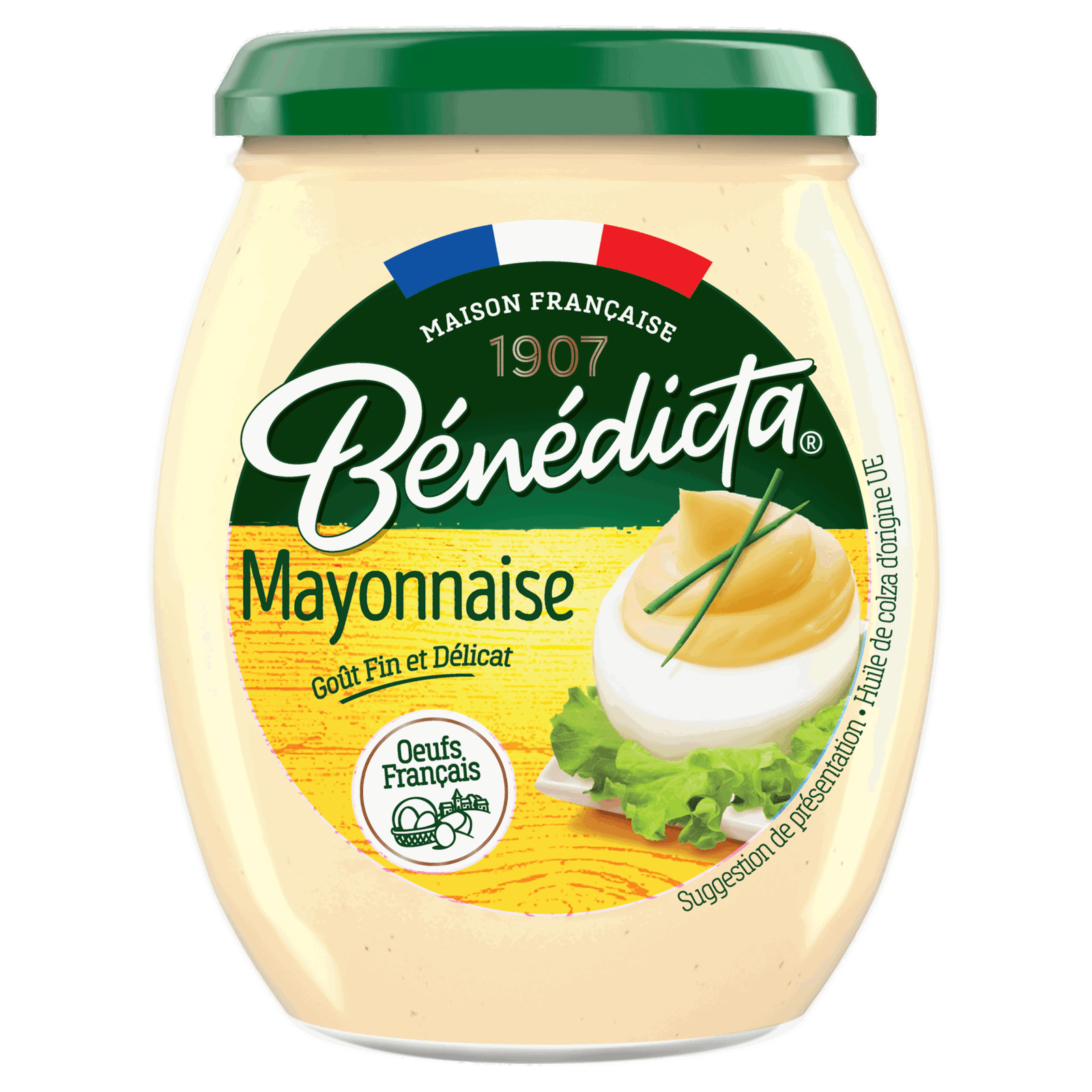 Benedicta Mayonnaise aus Frankreich im 255g Glas