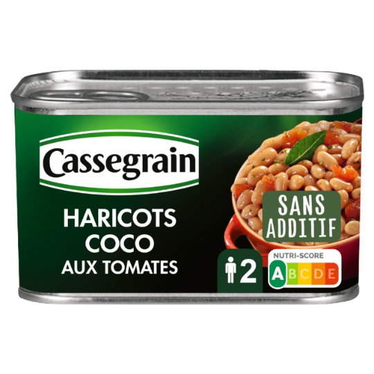 Cassegrain Weiße Bohnen mit Tomaten, Lorbeer und Salbei 435g