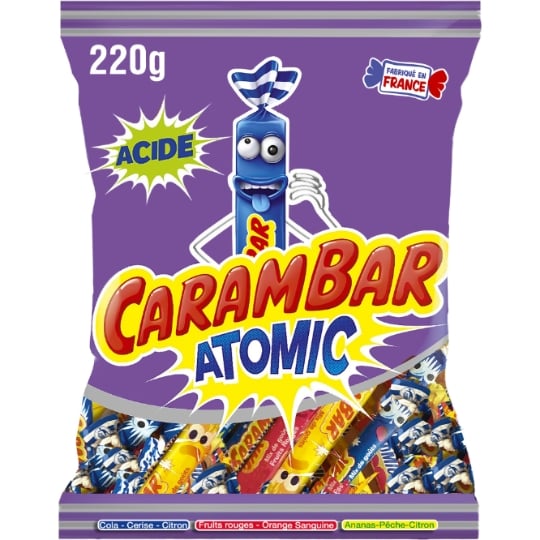 Carambar Atomic Saure Kaubonbons 220g