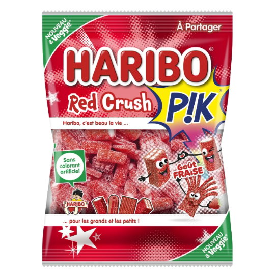 Haribo Red Crush Pik Erdbeere 180g Beutel