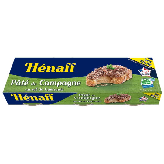 Hénaff Landpastete 3 × 78g