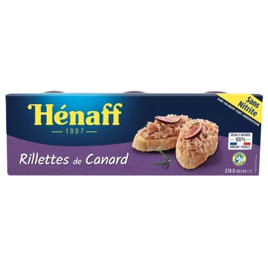 Hénaff Enten-Rillettes 3 × 72g