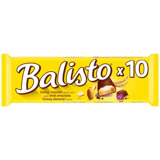 Balisto Milchschokolade Honig & Mandeln 10 × 18,5g