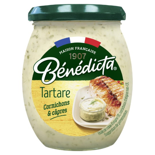 Bénédicta Tartare Sauce mit Cornichons & Kapern 260g