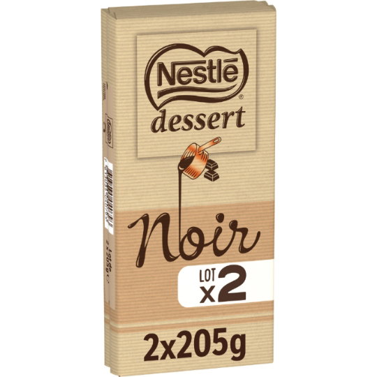 Nestlé Dessert Noir Backschokolade 2 × 205g