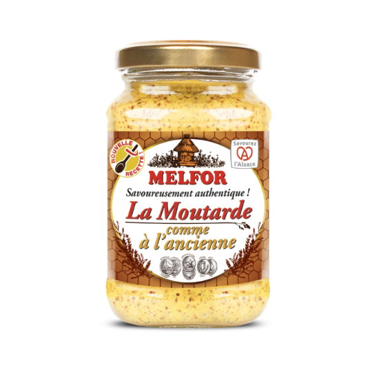 Melfor Grobkörniger Senf mit Honig 200g