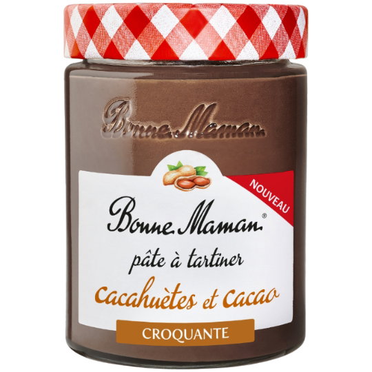 Bonne Maman Erdnuss-Kakao-Aufstrich mit Stückchen 330g
