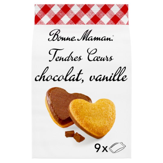 Bonne Maman Tendres Cœurs Vanille & Milchschokolade 225g