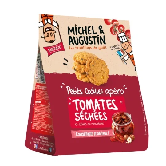 Michel et Augustin Apéro-Cookies Tomate & Haselnuss 90g