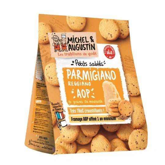Michel et Augustin Aperitif-Kekse Parmesan & Senf 120g