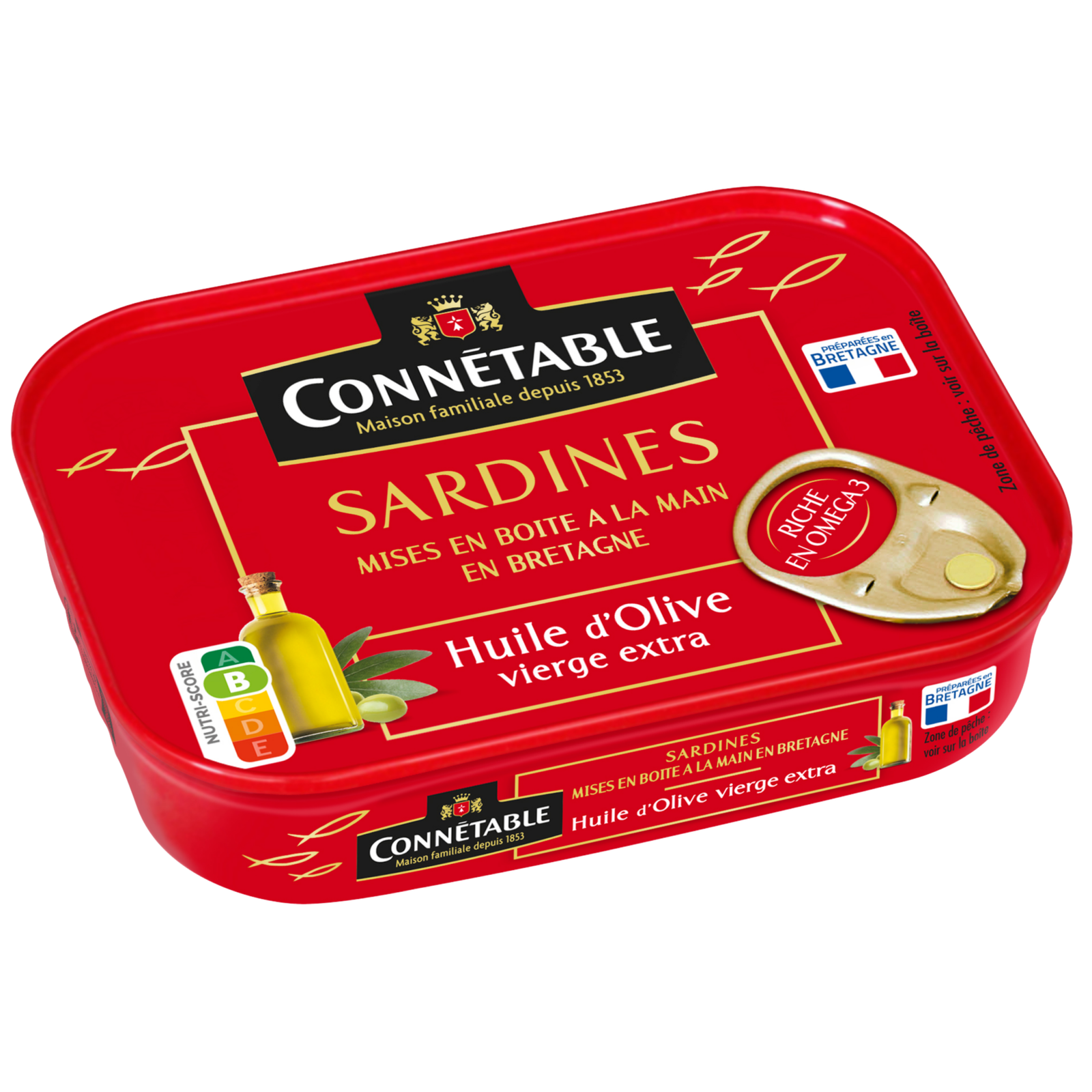Connetable Sardinen eingelegt in Olivenöl 135gr. / Atg. 102gr.