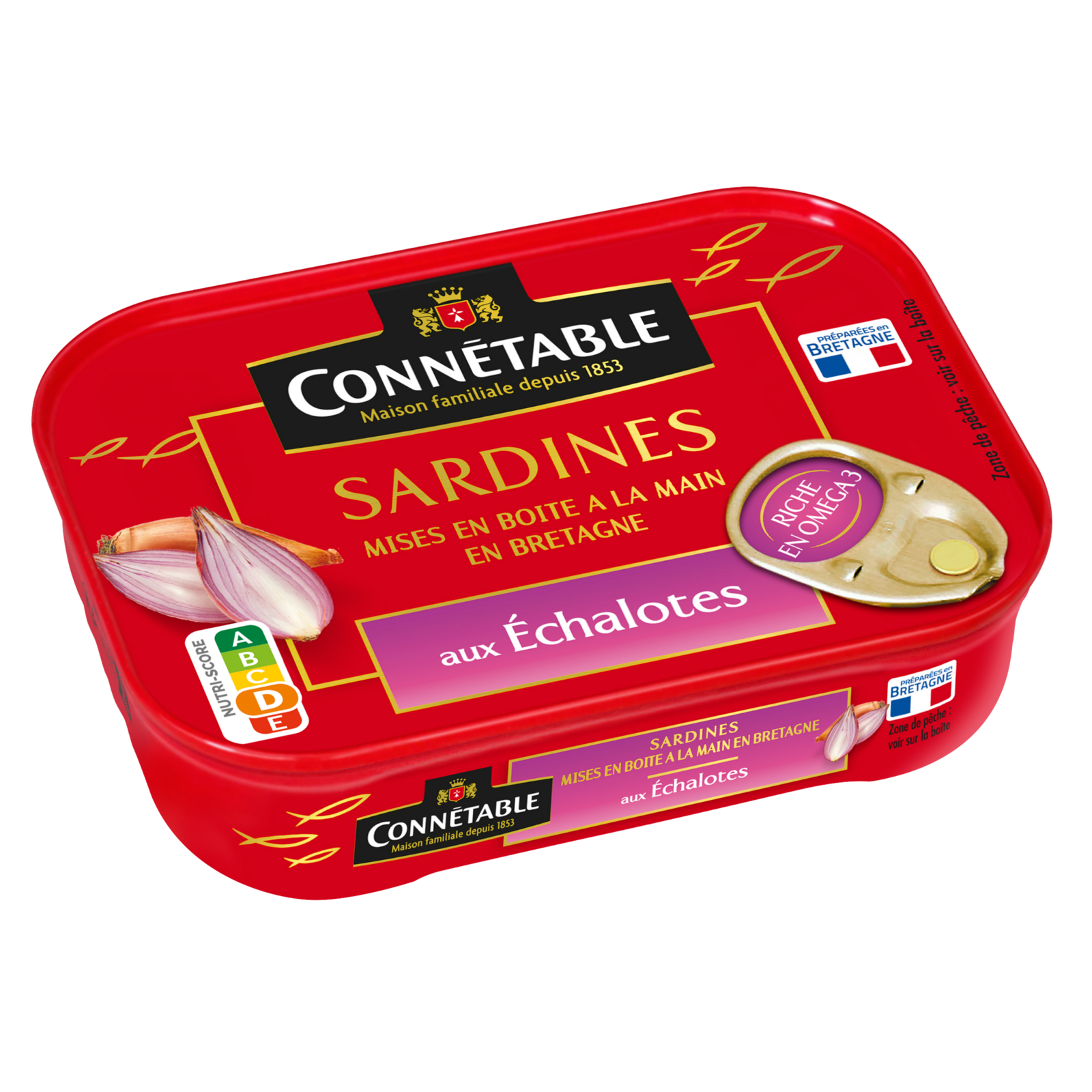 Connetable Sardinen mit Olivenöl und Schalotten der Bretagne 135 g