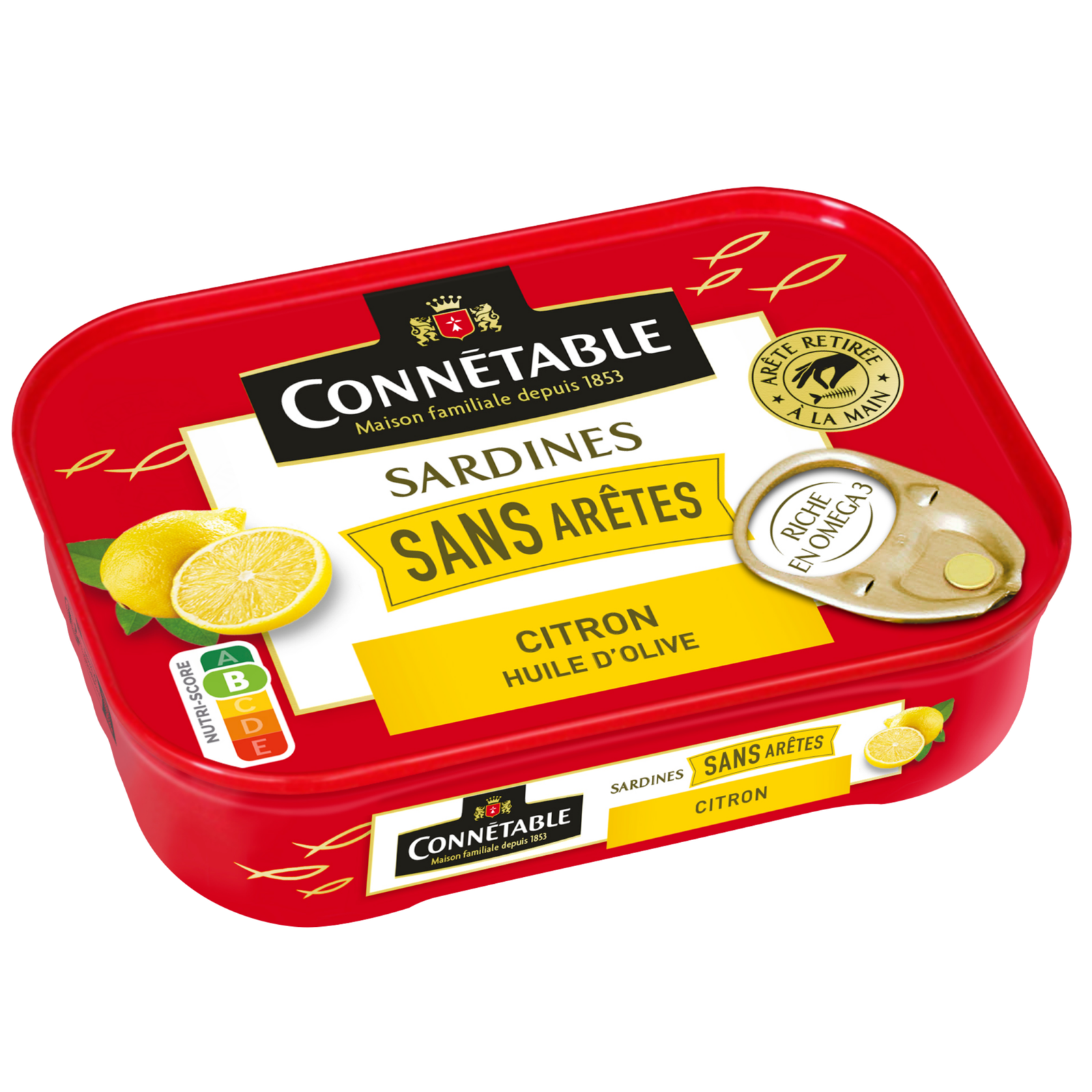 Connetable Sardinen ohne Gräten mit Zitrone in nativem Olivenöl extra