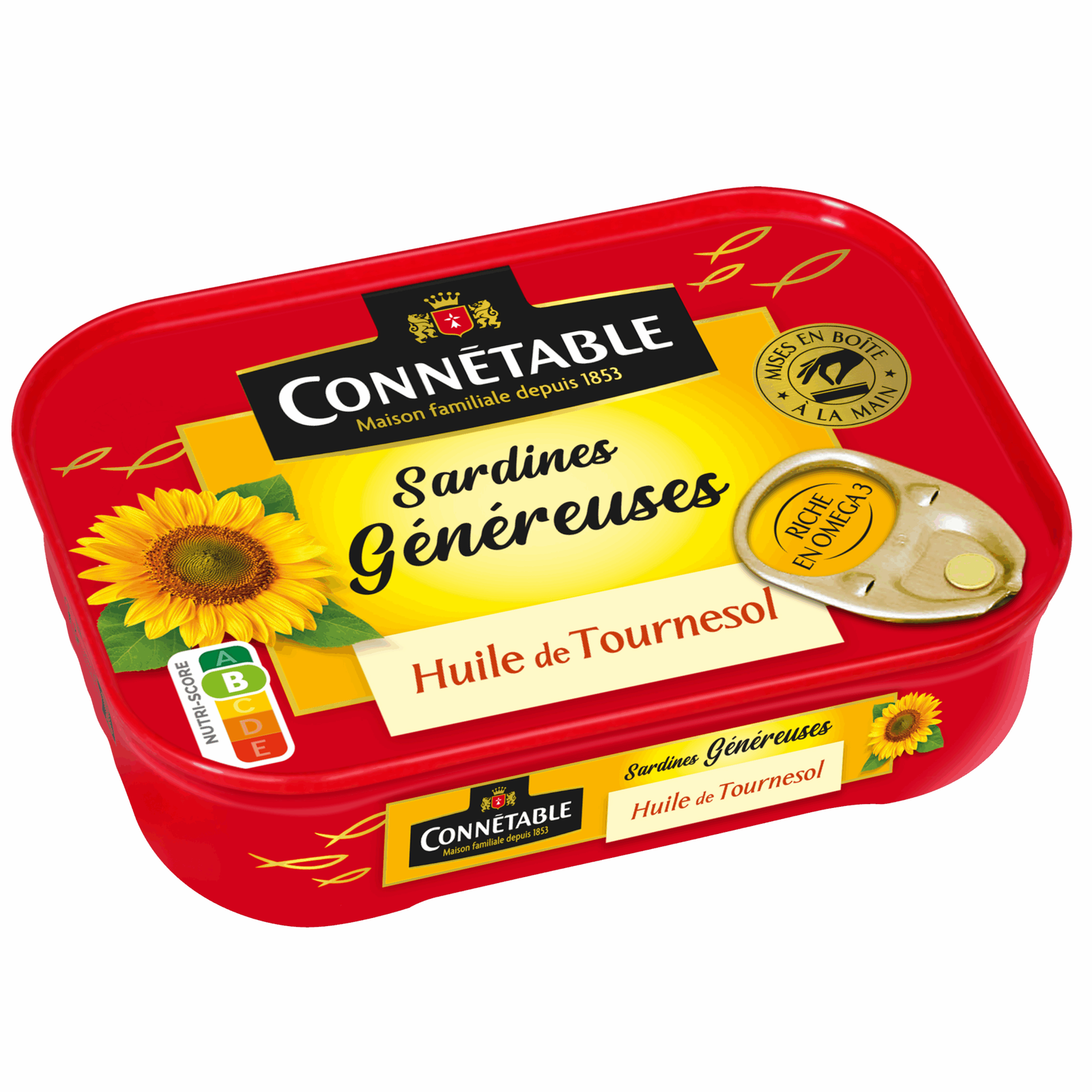 Connétable Sardinen in Sonnenblumenöl 140g