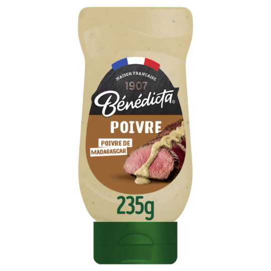 Bénédicta Poivre Pfeffersauce mit Madagaskar-Pfeffer 235g