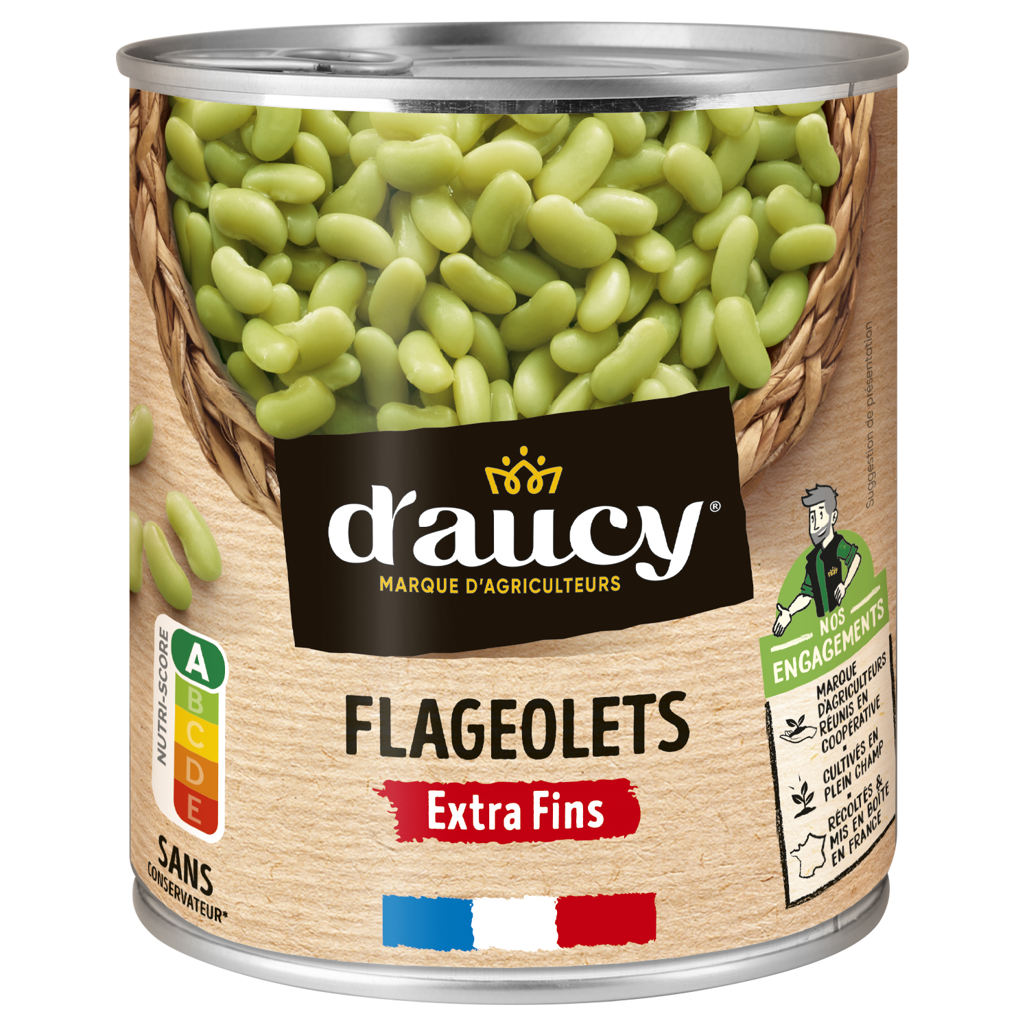 d’aucy Flageolets extra fein 800 g / Abtropfgewicht 530 g