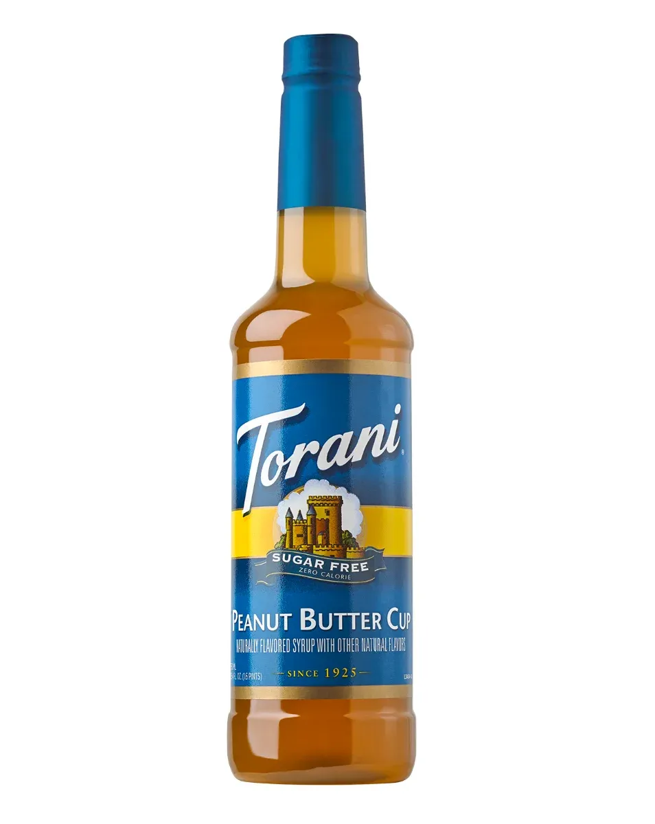 TORANI Sirup zuckerfrei Peanut Butter Cup Geschmack 0,75 L – PET-Flasche