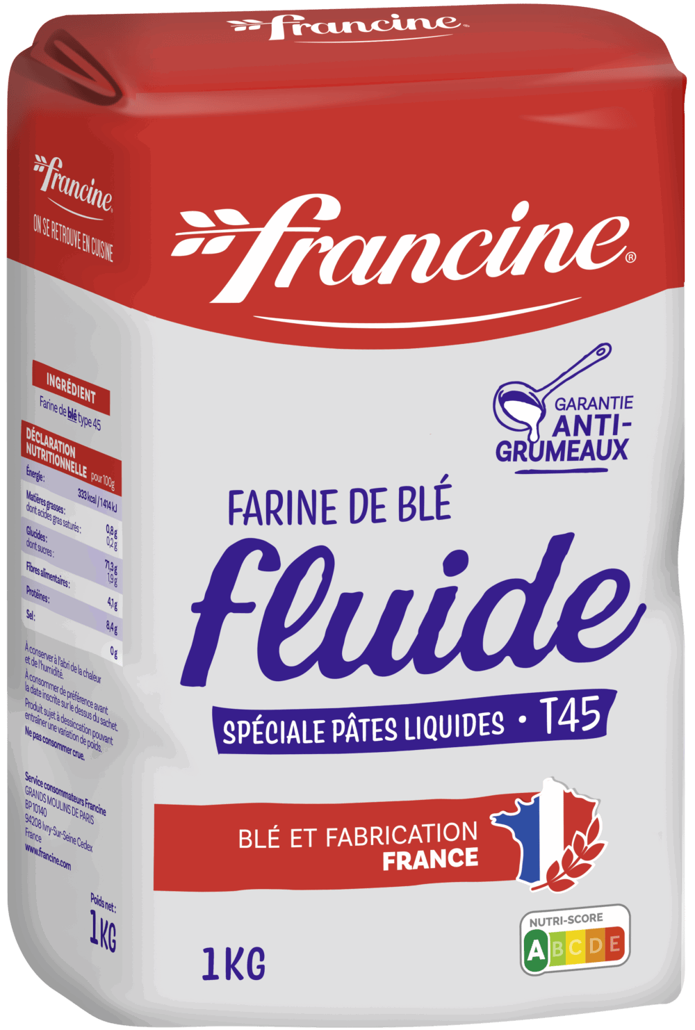 Francine Weizenmehl T45 Fluide 1 kg
