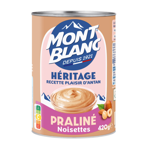 Mont Blanc Héritage Praliné Noisettes – Haselnuss-Dessertcreme 420 g