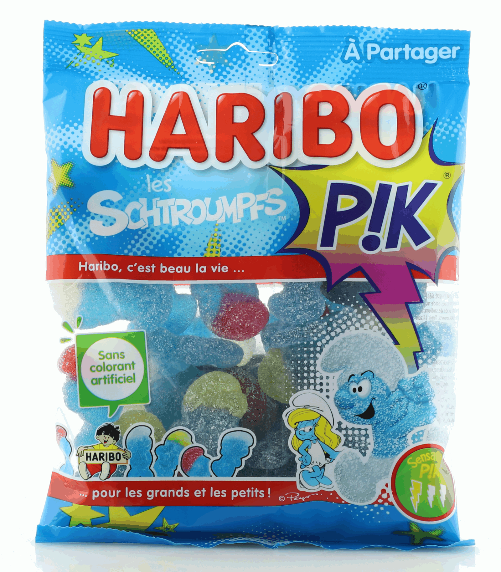 Haribo Fruchtgummi saure Schlümpfe 275g Beutel